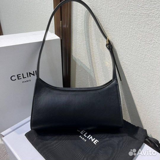 Сумка celine cuir triomphe hobo