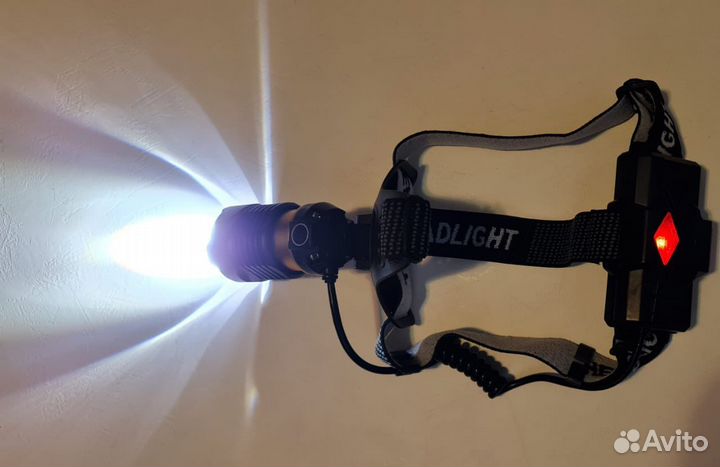 Сверхяркий налобный фонарь «Белый лазер»