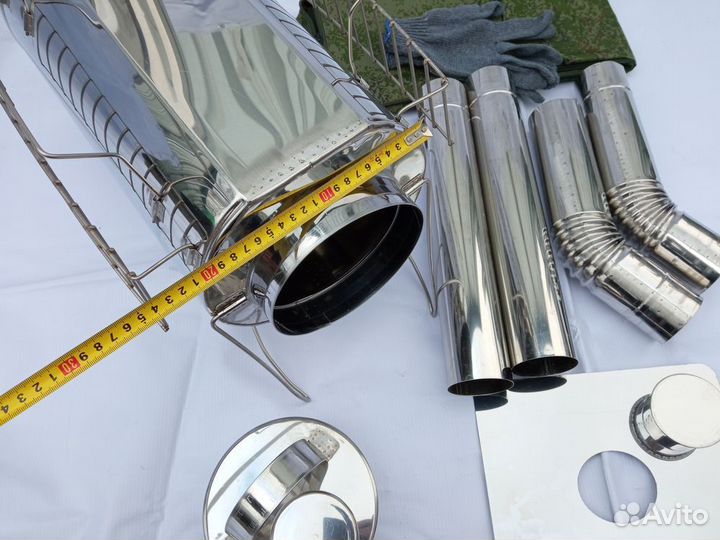 Печь туристическая Кабанчик на 15 литров с решетка