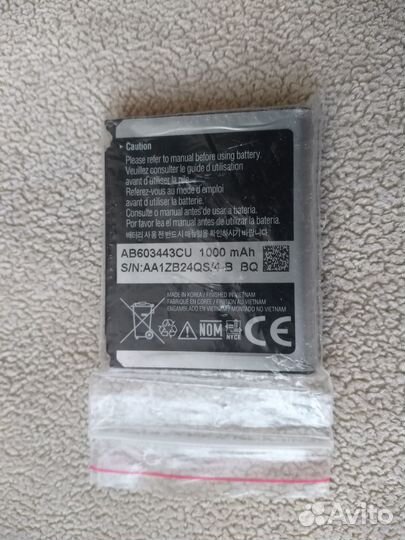 Аккумулятор Samsung AB603443CU для сотового телеф