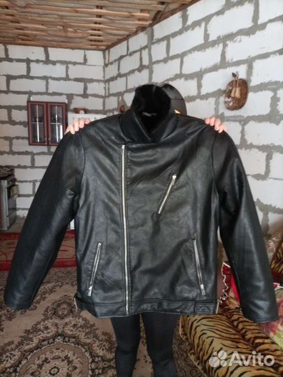 Кожаная куртка мужская