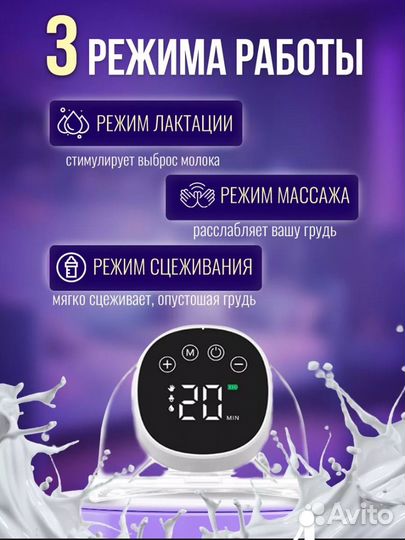 Молокоотсос электрический свободные руки