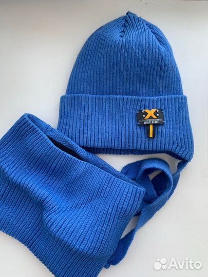 Шапка шарф снуд детский набор