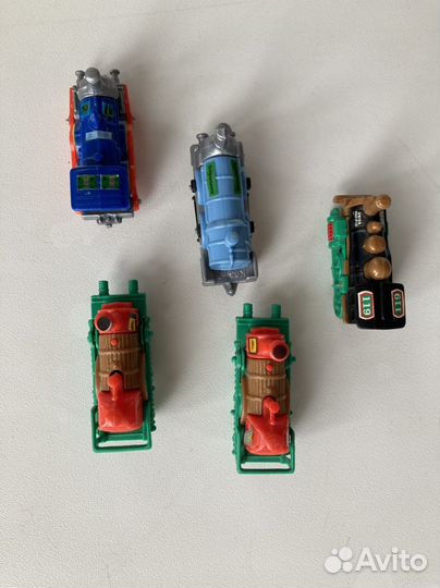 Поезда киндер 5 шт 90-е