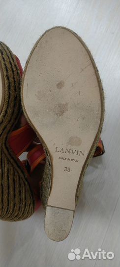 Босоножки lanvin оригинал 38 размер