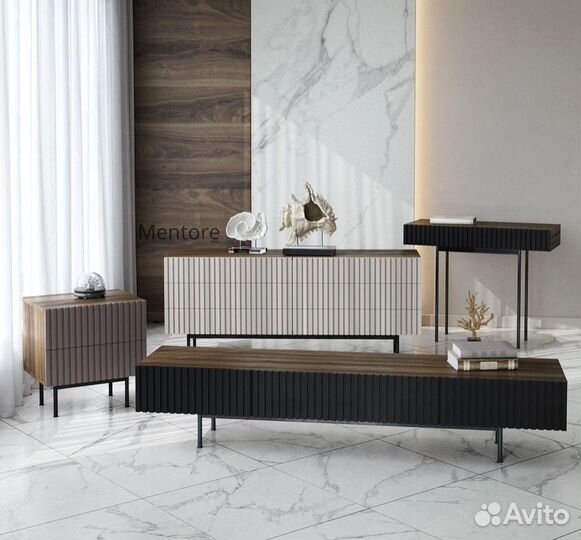 Тумба тв Batista на опорах (2000х400х200 мм)