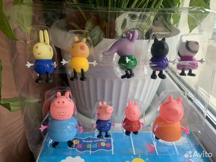Свинка Пепа фигурки 9шт