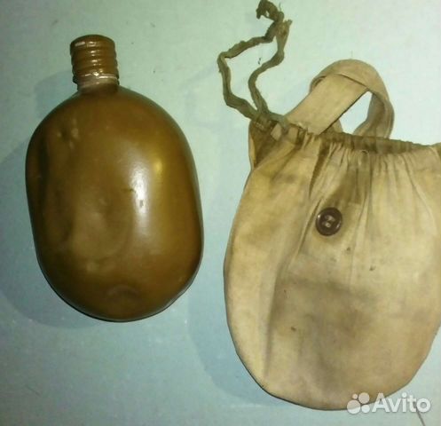 Фляга армейская в чехле