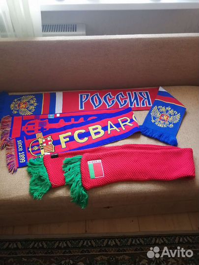 Шарф болельщика Россия, фк Барселона, Беларусь
