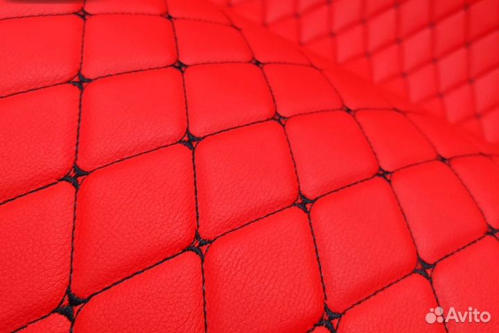 Экокожа на поролоне стеганая
