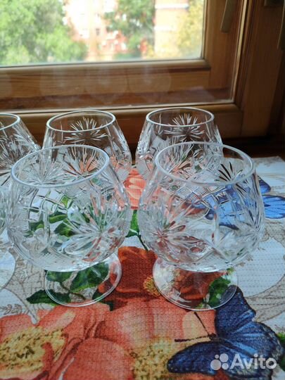 Бокалы новые хрусталь для виски, коньяка