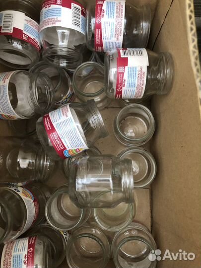 Стеклянные баночки 80-115 г 25 штук