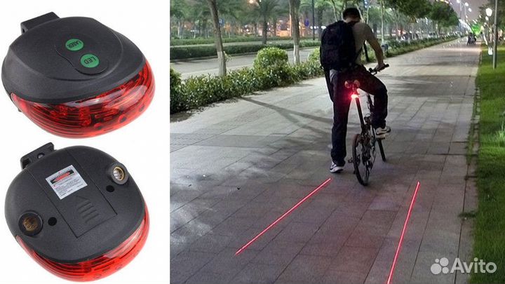 Фонарь задний для велосипеда JY-1L, 3 светодиода