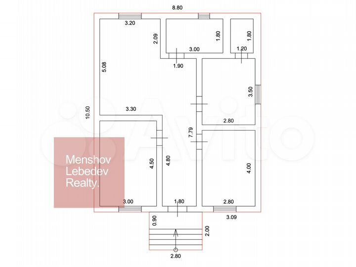 Дом 81 м² на участке 5 сот.