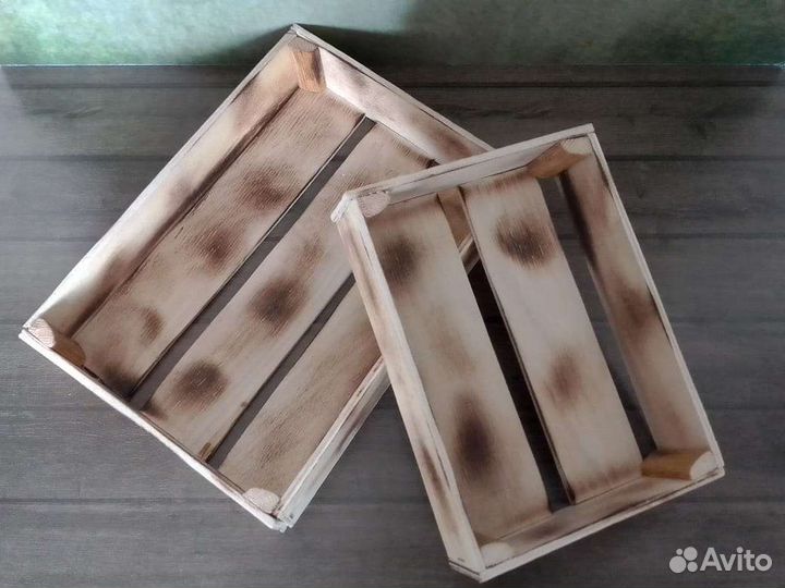 Деревянные ящики для мыла, подарков