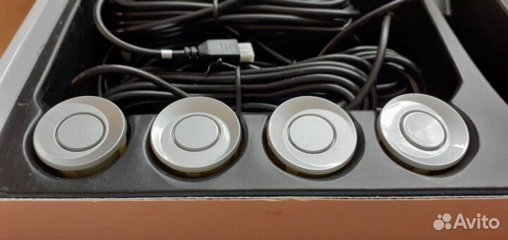 Датчики парктроника 22мм серебристые новые 4шт