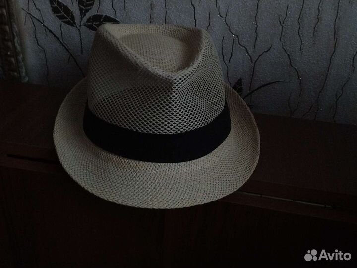 Шляпа мужская плетёная