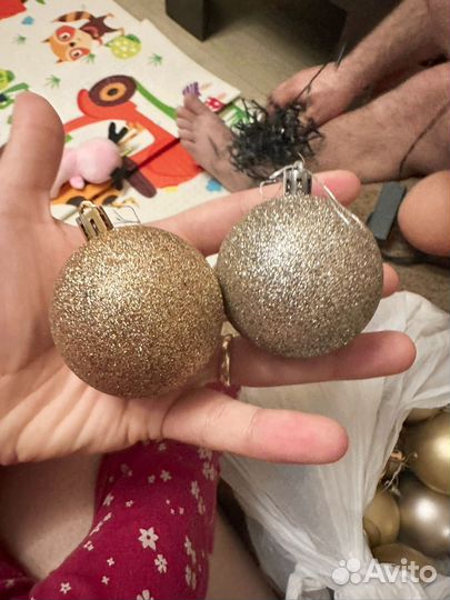 Новогодние украшения пакетом бу