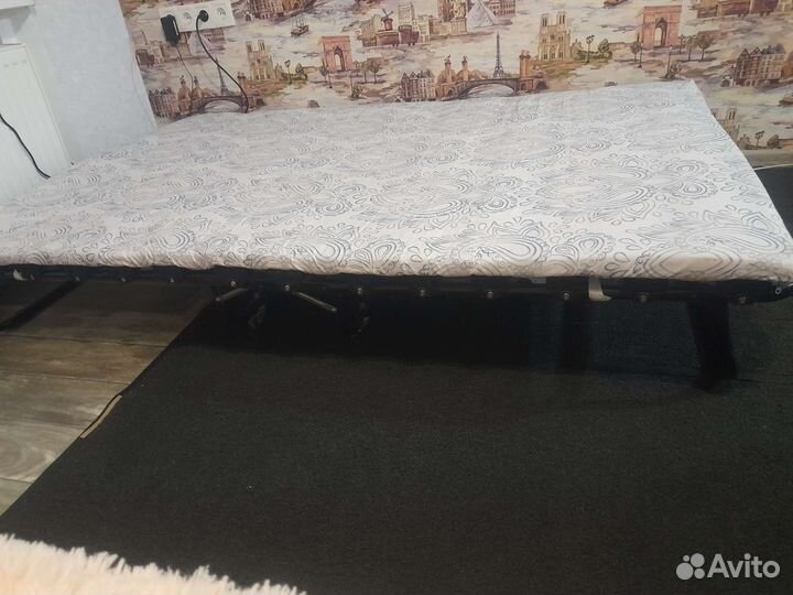 Раскладушка с матрасом бу