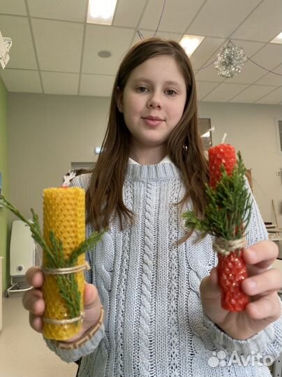 Мастер класс для детей свечи из вощины