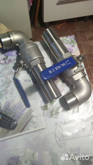 Кран двухдюймовый нержавейка фитинги