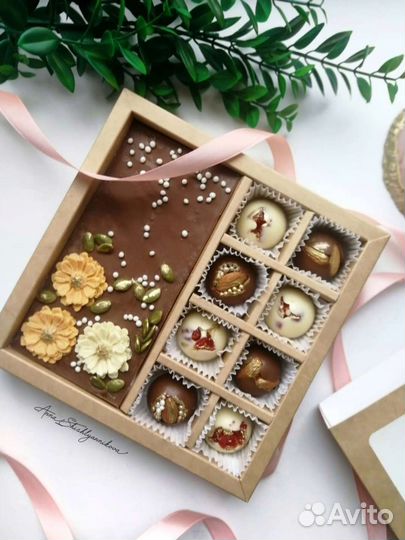 Съедобные букеты шоколад ручной работы