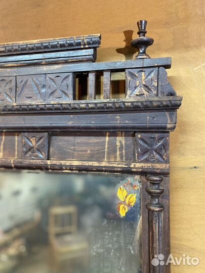 Зеркало старинное винтажное