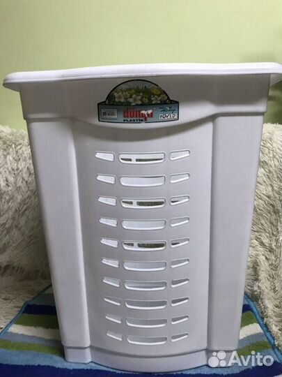 Корзины для белья пластик