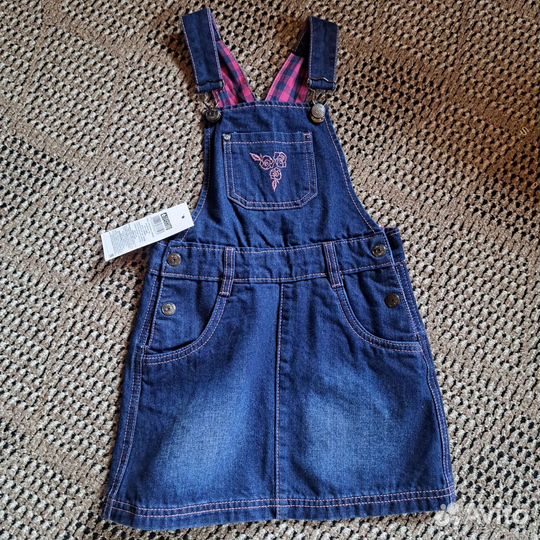 Джинсовый сарафан для девочки 122