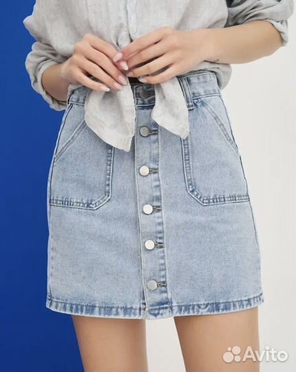 Юбка джинсовая