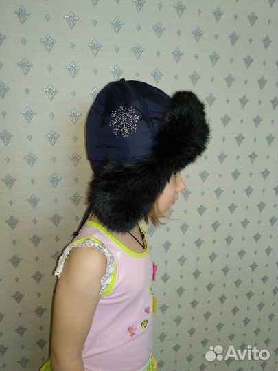 Новая зимняя шапка для девочки тм Фиона. 48-50р
