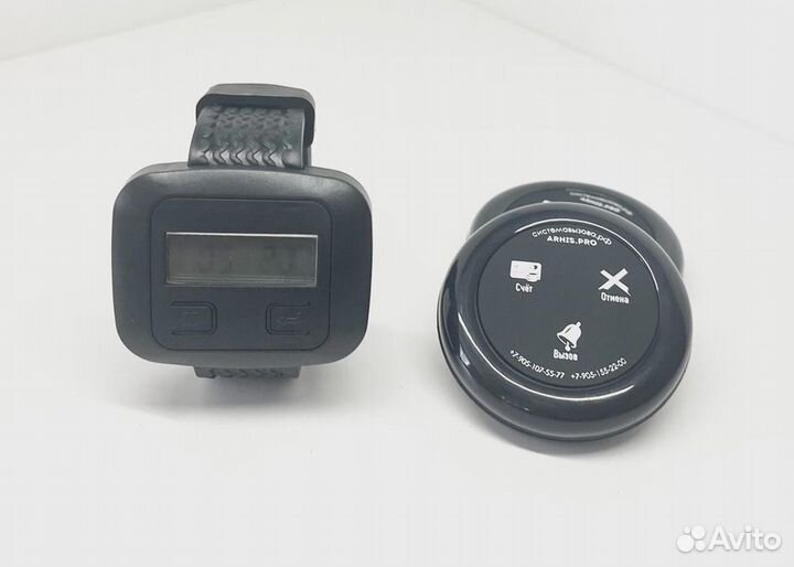 Кнпока вызова официанта модель Ультра и часы