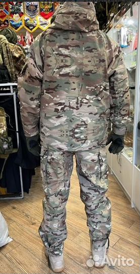 Костюм зимний, флис, Мультикам, Мох