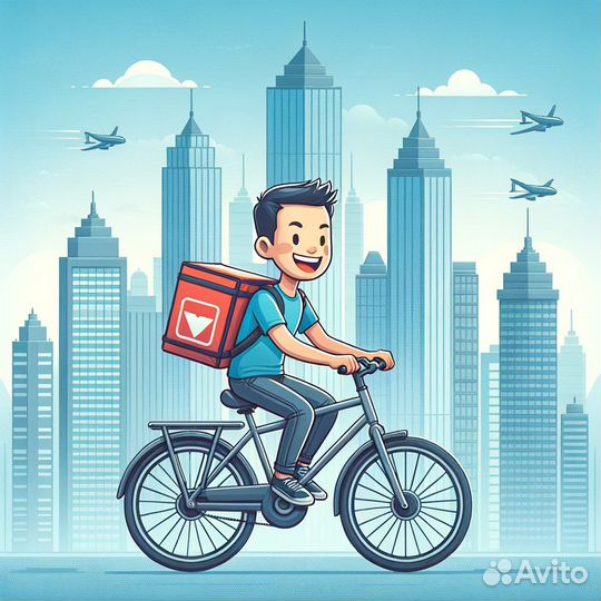 Велокурьер (свободный график)