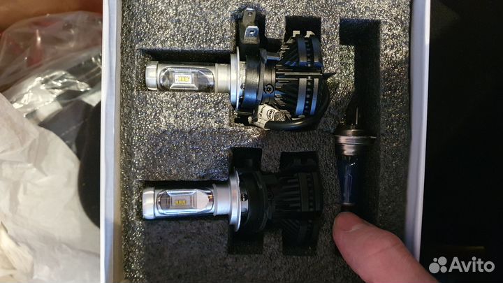 LED h7 svs x3 csp - чип 5000к, 50w