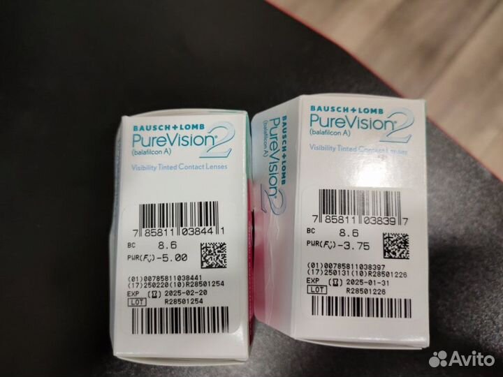 Линзы контактные PureVision HD 2 -5.00