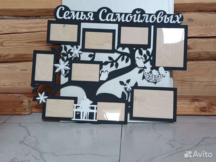 Фоторамка на 7 фото (10*15) + 2 фото (15*21)