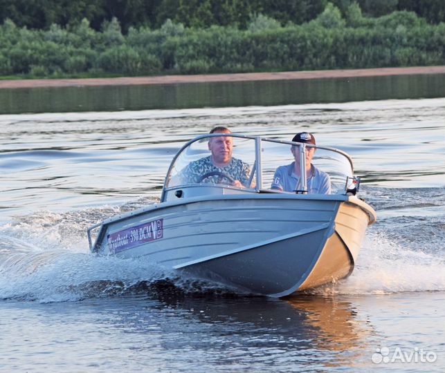 Новая алюминиевая моторная лодка Wyatboat 390 DCM