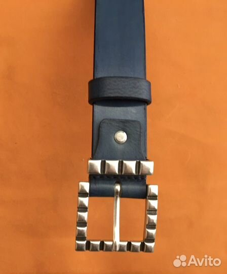 Мужской кожаный ремень ручной работы