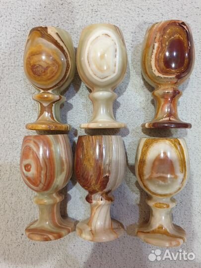 Фужер рюмка бокал из оникса 50 мл