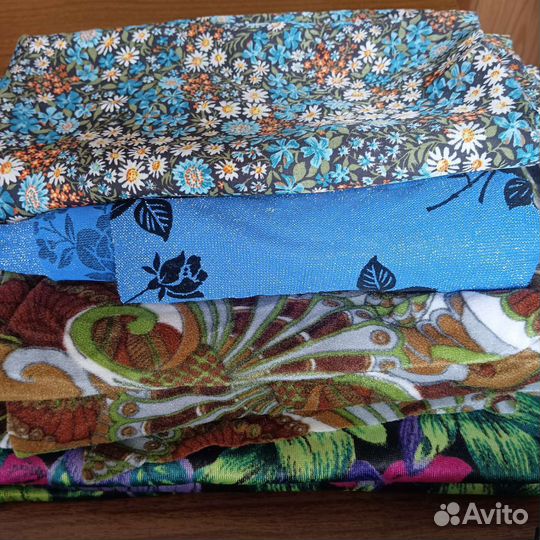 Отрез ткани шерсть хлопок трикотаж вискоза