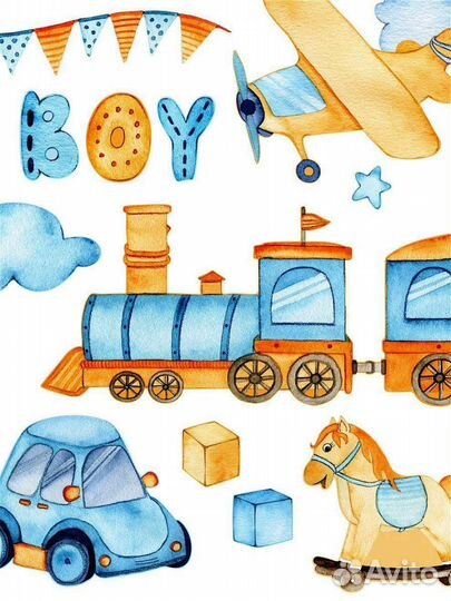 Интерьерные наклейки для детской