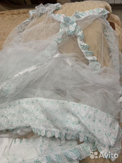 Бортики и балдахин в кроватку