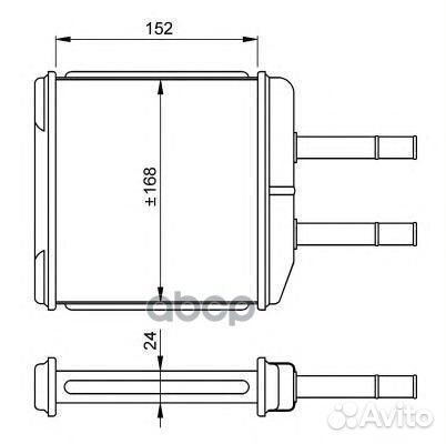 54260 радиатор печки Daewoo Matiz 0.8/1.0 98