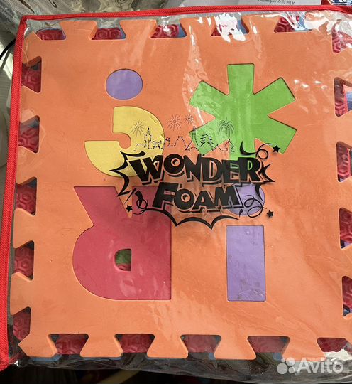 Детский коврик пазл 9 шт