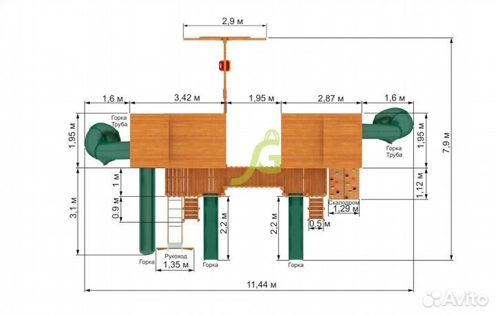 Игровой комплекс Детская площадка 