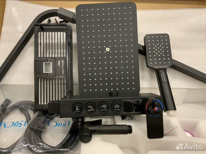 Душевая система с тропическим душем дисплеем 4в1