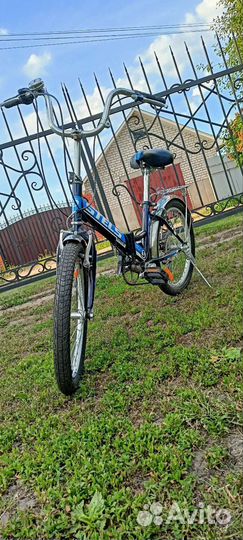 Велосипед stels синий, в хорошем состоянии,20 дюйм