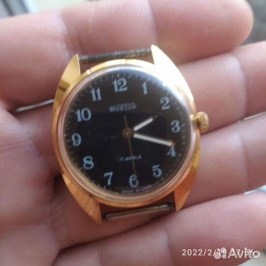 Часы СССР Восток Советские позолоченные