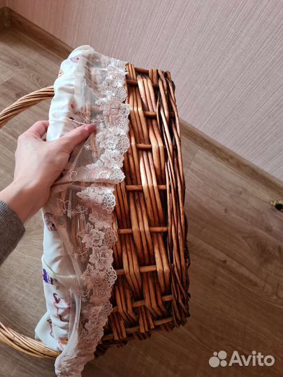 Корзина плетеная большая